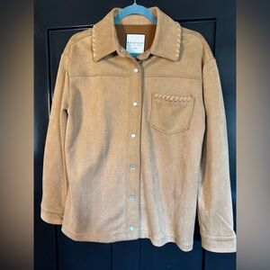 Tan Faux Suede Jacket